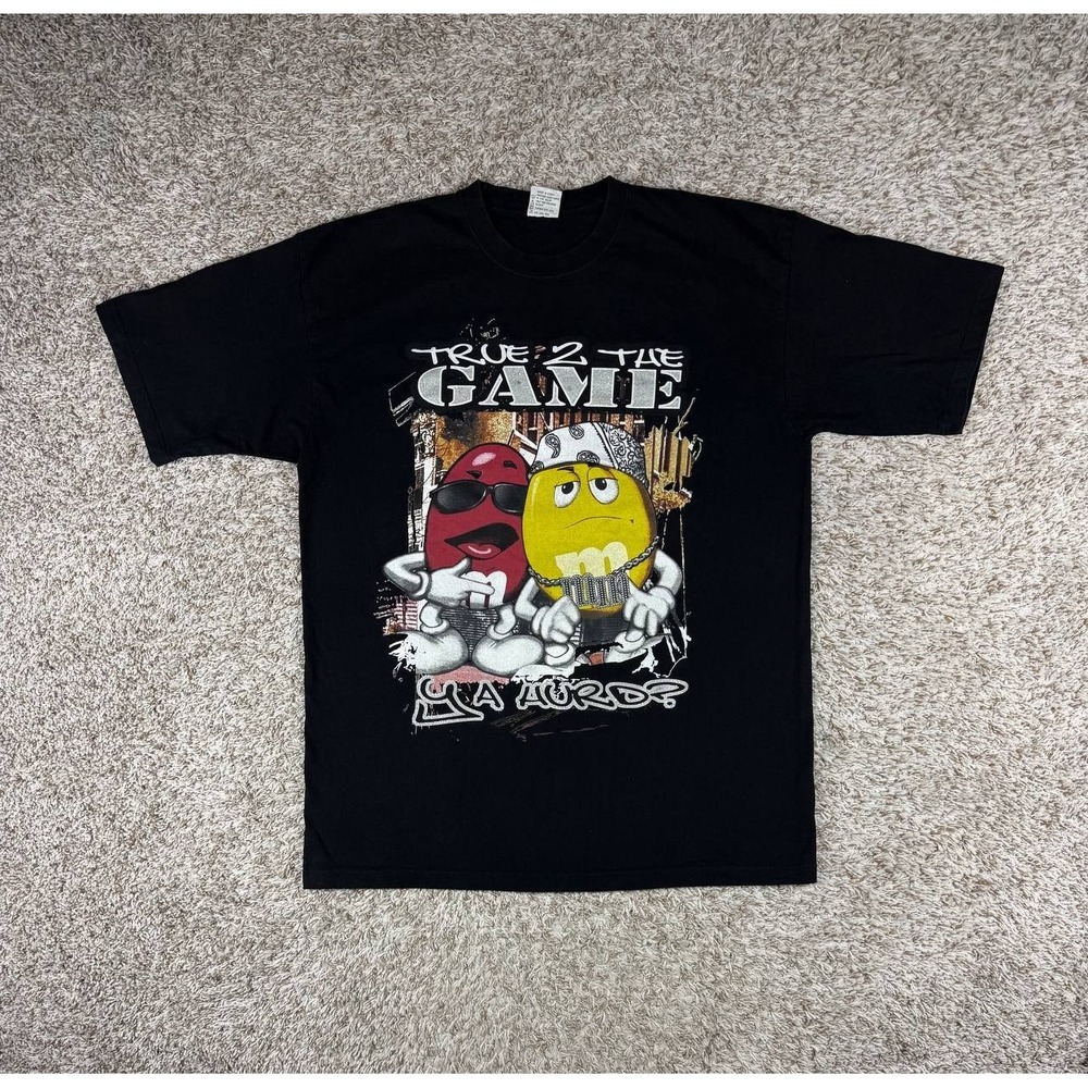 Vintage Y2K Ocean Bay Artwear M&M's True 2 The Game Hip Hop T-Shirt 2XL